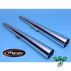 Pareja de Silenciosos Honda GL 500 SILVER WING Cromo Marvi Homologado