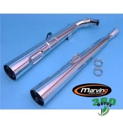 Pareja de Silenciosos Honda VT 500 E Cromo Marvi Homologado