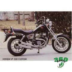 Pareja de Silenciosos Honda VT 500 CUSTOM Cromo Legend Uso Deportivo