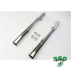 Pareja de Silenciosos Honda CBX 650 NIGHTHAWK Cromo Marvi Homologado