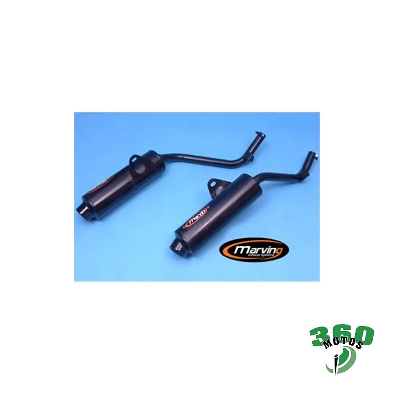 Pareja de Silenciosos Honda NX 650 DOMINATOR 95 Negro Edr Homologado