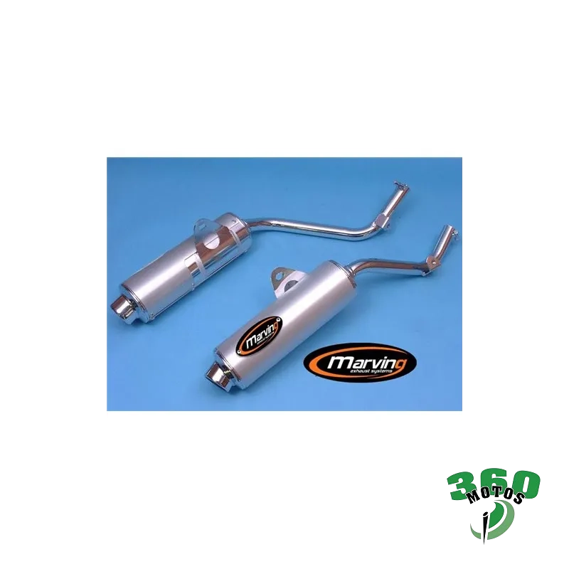 Pareja de Silenciosos Honda NX 650 DOMINATOR 95 Cromo + alluminio Amacal Ã? 100 Homologado