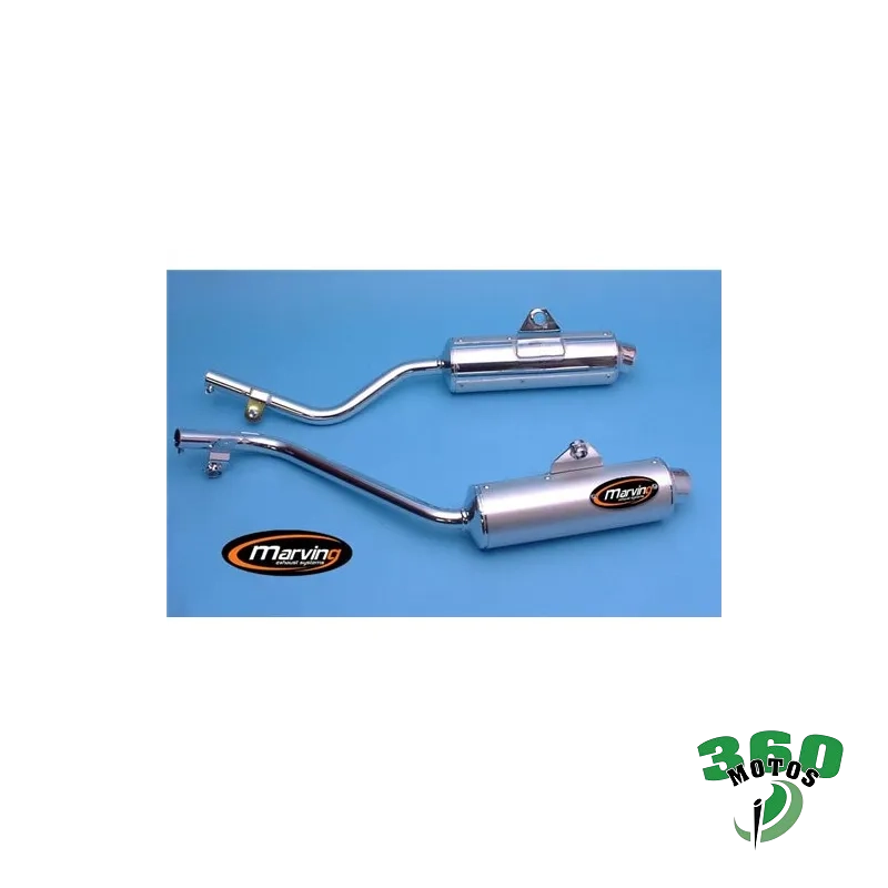 Pareja de Silenciosos Honda SLR 650 97 Cromo + alluminio Amacal Ã? 100 Homologado