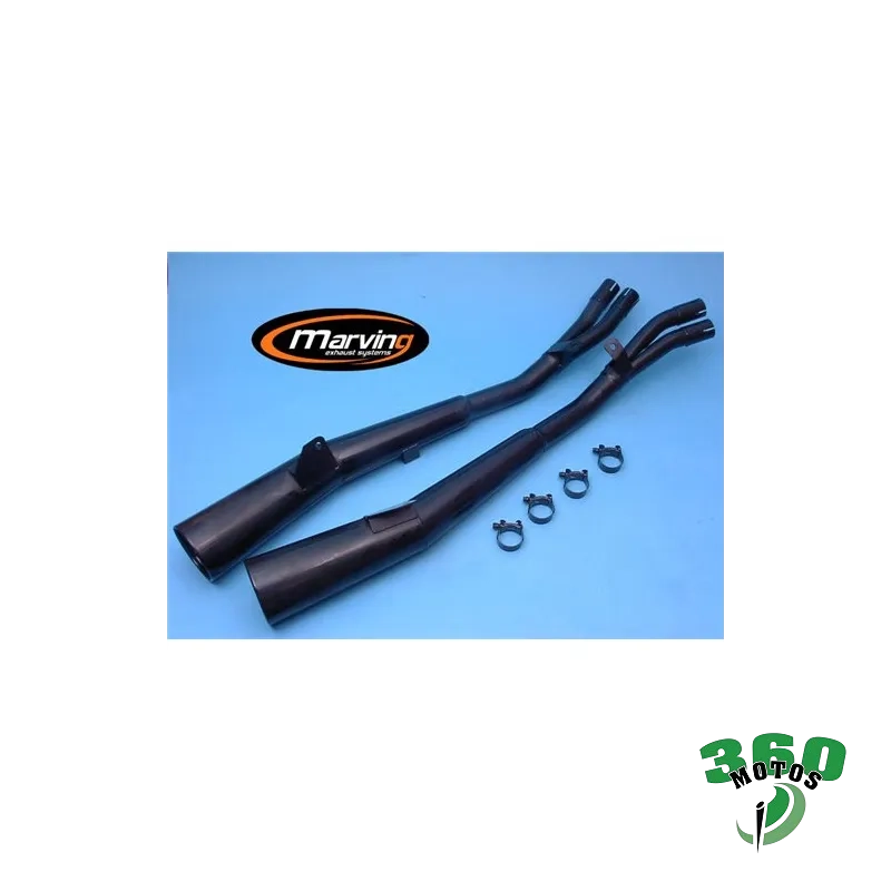 Pareja de Silenciosos Honda CBX 750 F Negro Master Homologado