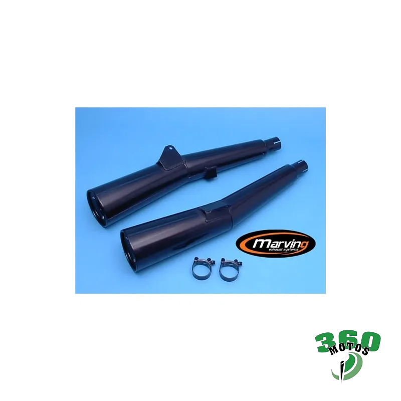 Pareja de Silenciosos Honda VF 750 F Negro Master Homologado