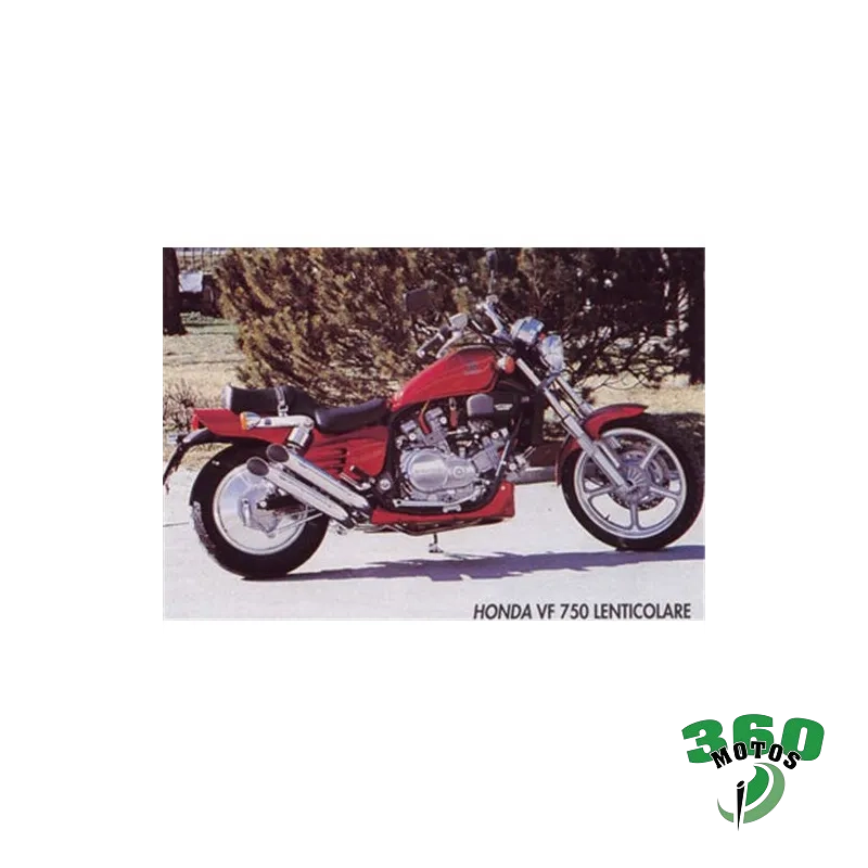 4 marmitte Honda VF 750 CUSTOM LENTICOLARE Cromo Legend Uso Deportivo