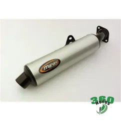 Silencioso Honda VFR 750 F 90/93 Negro + alluminio Cilindrica Ã? 114 Homologado