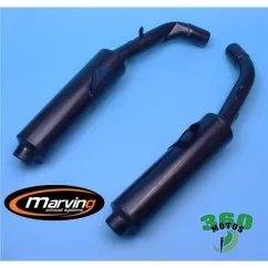 Pareja de Silenciosos Honda CBR 1000 F 86/88 Negro Cilindrica Ã? 100 Homologado