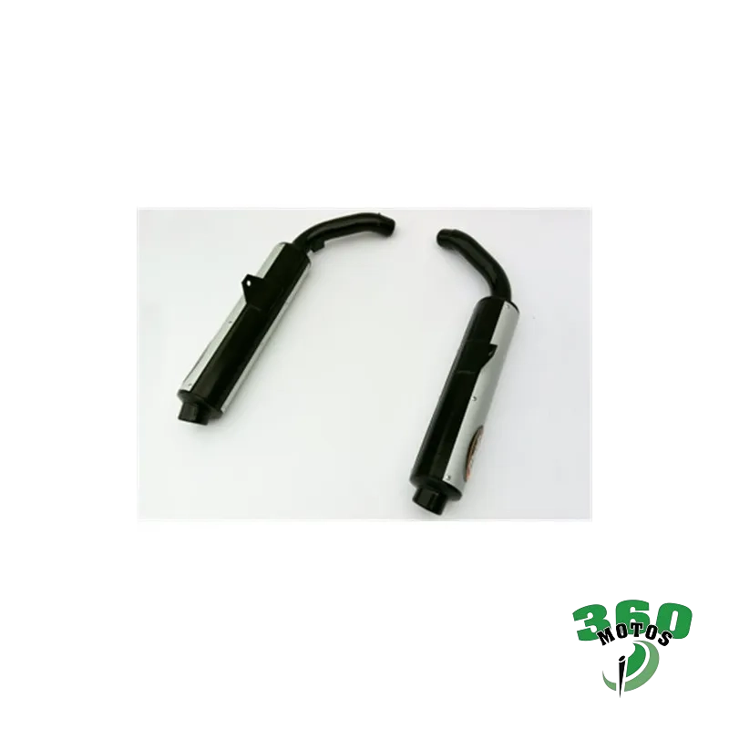Pareja de Silenciosos Honda ST 1100 PAN EUROPEAN Negro + alluminio Cilindrica Ã? 100 Homologado