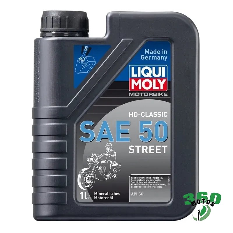 Aceite de motor LIQUI MOLY Mineral 4T HD-Classic SAE 50 Street - Botella 1L Aceite de motor LIQUI MOLY Mineral 4T HD-Classic SAE 50 Street - Botella 1L
