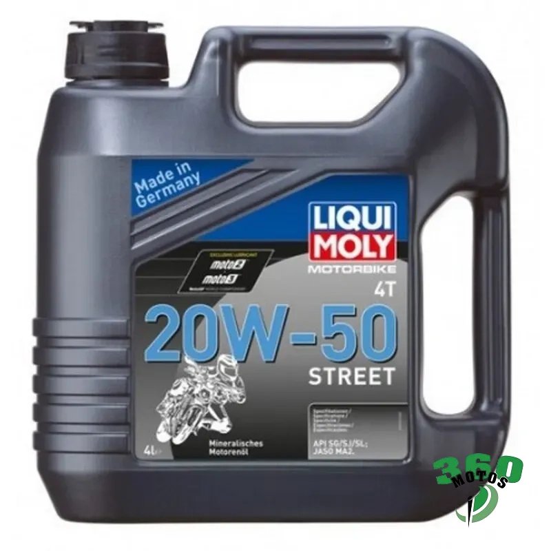 Aceite de motor LIQUI MOLY Mineral 4T 20W-50 Street - Garrafa 4L Aceite de motor LIQUI MOLY Mineral 4T 20W-50 Street - Garrafa 4L