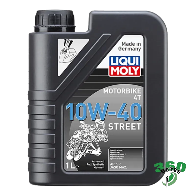 Aceite de motor LIQUI MOLY Advanced Full Synthetic 4T 10W-40 Street - Botella 1L Aceite de motor LIQUI MOLY Advanced Full Synthetic 4T 10W-40 Street - Botella 1L