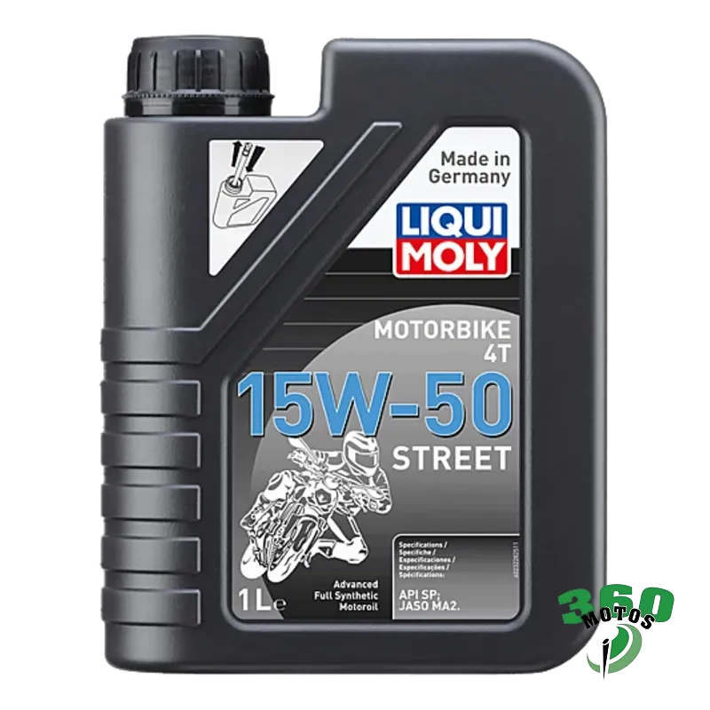 Aceite de motor LIQUI MOLY Advanced Full Synthetic 4T 15W-50 Street - Botella 1L