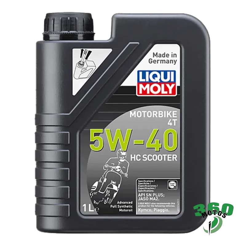 Aceite de motor LIQUI MOLY Advanced Full Synthetic 4T 5W-40 HC Scooter - Botella 1L Aceite de motor LIQUI MOLY Advanced Full Synthetic 4T 5W-40 HC Scooter - Botella 1L