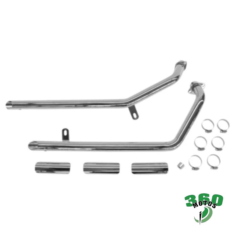 Escape Completo Honda VT 600 SHADOW Inox Ã? 50 Drag Pipes basse lunghe Uso Deportivo