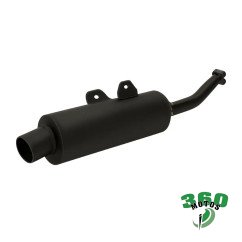 Silencioso Honda XL 250 S (doppio amoritizzatore posteriore) Negro Edr Uso Deportivo