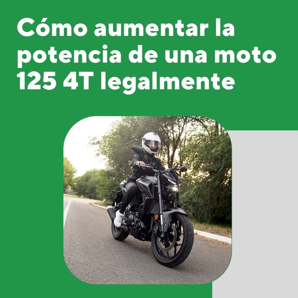 Cómo aumentar la potencia de una moto 125 4T legalmente