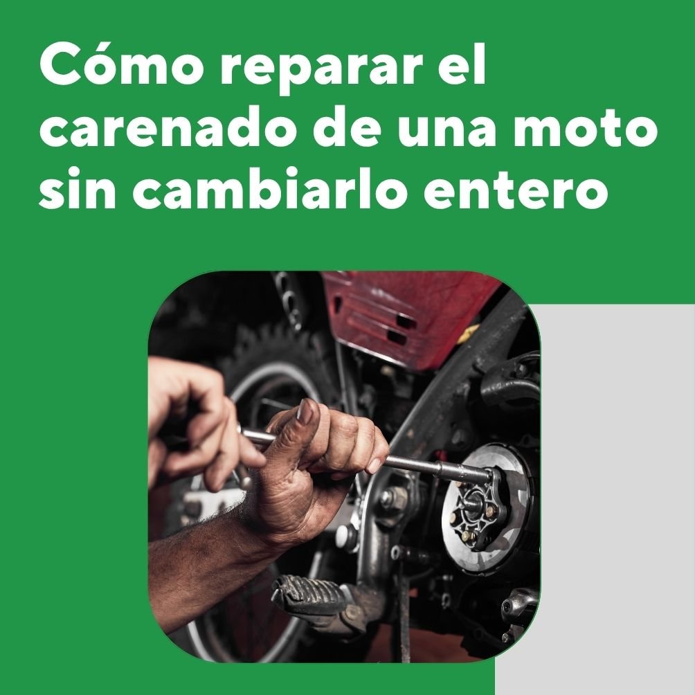Cómo reparar el carenado de una moto sin cambiarlo entero