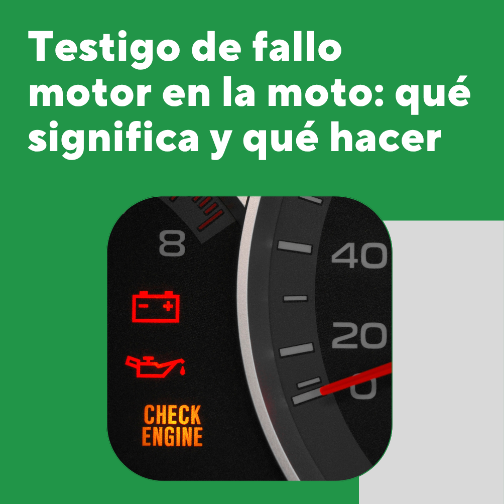 Testigo de fallo motor en la moto: qué significa y qué hacer